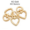 5Pcs/lot Peach Heart Shape Metal Spring Clasp Hooks Carabiner Key Ring Connectors For DIY Keychain Jewelry Making Accessories