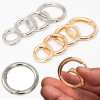 10/20pcs Metal O Ring Spring Clasps for DIY Jewelry Open Round Carabiner Keychain Bag Clips Hook Dog Chain Buckles Connector