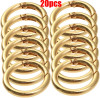 10/20pcs Metal O Ring Spring Clasps for DIY Jewelry Open Round Carabiner Keychain Bag Clips Hook Dog Chain Buckles Connector