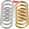10/20pcs Metal O Ring Spring Clasps for DIY Jewelry Open Round Carabiner Keychain Bag Clips Hook Dog Chain Buckles Connector