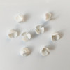 50pcs Handmade Ceramic Flower Material White Color Porcelain Floral Hair Accessories For DIY Jewelry Make Parts