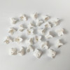 50pcs Handmade Ceramic Flower Material White Color Porcelain Floral Hair Accessories For DIY Jewelry Make Parts