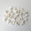 50pcs Handmade Ceramic Flower Material White Color Porcelain Floral Hair Accessories For DIY Jewelry Make Parts