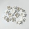 50pcs Handmade Ceramic Flower Material White Color Porcelain Floral Hair Accessories For DIY Jewelry Make Parts
