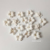 50pcs Handmade Ceramic Flower Material White Color Porcelain Floral Hair Accessories For DIY Jewelry Make Parts