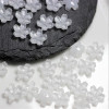 50Pcs/Lot New Creative Torus 10MM Glass Flower Beads Sakura Petals Charm Connectors Diy Earrings Hair Jewelry Making Accessories
