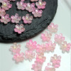 50Pcs/Lot New Creative Torus 10MM Glass Flower Beads Sakura Petals Charm Connectors Diy Earrings Hair Jewelry Making Accessories