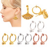 4 pcs/20 pcs DIY Ear clips wave head screw spring resin ear clips without pierced earrings converter DIY jewelry accessories