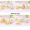 4 pcs/20 pcs DIY Ear clips wave head screw spring resin ear clips without pierced earrings converter DIY jewelry accessories