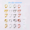 4 pcs/20 pcs DIY Ear clips wave head screw spring resin ear clips without pierced earrings converter DIY jewelry accessories