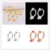 4 pcs/20 pcs DIY Ear clips wave head screw spring resin ear clips without pierced earrings converter DIY jewelry accessories