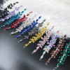 Rhinestones Applique Silver Bottom Glitter Flatback Sewing Accessories Crystals Sewing Clear Crystal Rhinestones DIY Wedding