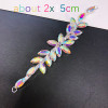Rhinestones Applique Silver Bottom Glitter Flatback Sewing Accessories Crystals Sewing Clear Crystal Rhinestones DIY Wedding