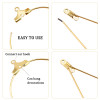 20-108PCS Earring Kit DIY Jewellery Making Supplies Silver Gold Color Copper Hoops Earrings Set with Storage Box Ear Hooks