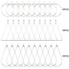 20-108PCS Earring Kit DIY Jewellery Making Supplies Silver Gold Color Copper Hoops Earrings Set with Storage Box Ear Hooks
