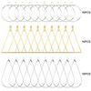 20-108PCS Earring Kit DIY Jewellery Making Supplies Silver Gold Color Copper Hoops Earrings Set with Storage Box Ear Hooks
