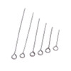 100Pcs/Lot Stainless Steel Headpin Diy Jewelry Accessories Earrings Beading Eye Pins Flat Head Pins For Jewelry Making Supplies