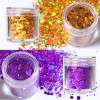 10ml UV Resin Glitter Mix Hexagons Epoxy Resin Pigment Powder Iridescent Sequins DIY Earrings Pendant Resin Filling Accessories
