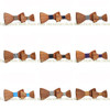 Hot Men Kids Novelty Fashion Real Wood Bowtie Butterfly Wooden Unique Gentle Suit Wedding Party Dinner Accessory Cravat Gift