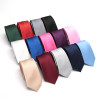 Men's Business Jacquard Slim Tie, British Classic Solid Color Tie,Casual Wedding Accessories