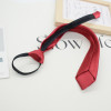 5cm Simple Neckties For Men Women Black Ties Polyester Narrow Zipper Tie Skinny Girls Lazy Ties Wedding Casual Neckwear Cravat