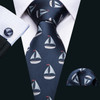 Barry.Wang Purple Silk Bat Tie For Men Novelty Animal Black Stripe Ncektie Pocket Square Cufflinks Set Wedding Party FA-6210