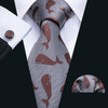 Barry.Wang Purple Silk Bat Tie For Men Novelty Animal Black Stripe Ncektie Pocket Square Cufflinks Set Wedding Party FA-6210