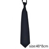 Black Unisex Zipper Ties Retro Silky Narrow Neck Tie Slim Smooth Women Bow Tie Korean Style Simple Elegant All-match Trendy Tie