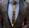 New Arrival Black Matte Plexiglass Acrylic Fashion Plaid Necktie Slim Men Women All Matched Accessory Wedding Business Party