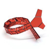 New Arrival Black Matte Plexiglass Acrylic Fashion Plaid Necktie Slim Men Women All Matched Accessory Wedding Business Party
