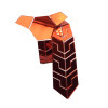 New Arrival Black Matte Plexiglass Acrylic Fashion Plaid Necktie Slim Men Women All Matched Accessory Wedding Business Party