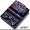 Tie For Men Formal Dress Tuxedo NeckTie Handkerchief Bow Tie Set PlaisyParty Groom Wedding Butterfly Bowtie In Box