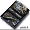 Tie For Men Formal Dress Tuxedo NeckTie Handkerchief Bow Tie Set PlaisyParty Groom Wedding Butterfly Bowtie In Box