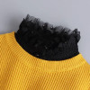 Hollow Lace Chiffon Doll Cotton Fake Collar Blouse Sweater Detachable Shirt Collar False Collar Lapel Women Top Collars Decor