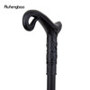 Black Luxury Curve Line Type Walking Cane Fashion Decorative Walking Stick Gentleman Elegant Cosplay Cane Knob Crosier 93cm