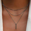 Vintage Bohemian Multilayer Minimalist Necklace for Women Stick Pendant Link Chain Necklace Collarbone Collares Fashion Jewelry