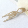 Simple U-shaped Wavy Hair Clip Women's Round Headed Hair Fork French Fashion Curly Hair Stick Clip Medium DIY Hairstyle Tool