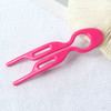 Simple U-shaped Wavy Hair Clip Women's Round Headed Hair Fork French Fashion Curly Hair Stick Clip Medium DIY Hairstyle Tool