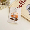 3/6 Pcs/Set Women Girls Fashion Coffee Color Geometric Stars Ornament Hair Clips Adult Sweet Hairpins Female Hair Accessories