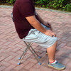 Foldable Walking Stick Chair For Elderly Anti-Slip Design Sturdy Seats Cane For Home/Outdoor