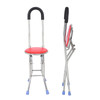 Foldable Walking Stick Chair For Elderly Anti-Slip Design Sturdy Seats Cane For Home/Outdoor
