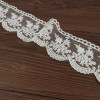 5Yards Embroidered Milk Silk Lace Fabric Trim Lace Fabric DIY Wedding Clothing Cuff Collar Sewing Handmade Craft Materials