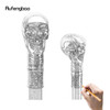 Skull Head Steampunk Walking Cane Fashion Decorative Walking Stick Gentleman Luxury Crosier Knob Walking Stick 93cm