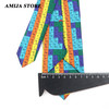 Creative Imitation Silk Ties Men's 7.5cm Graffiti Physical Chemistry Animal Necktie For Men Wedding Business Soft Printing Tie W