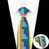 Creative Imitation Silk Ties Men's 7.5cm Graffiti Physical Chemistry Animal Necktie For Men Wedding Business Soft Printing Tie W