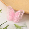 20PCS/Lot Double Layer Colourful Organza Butterfly Patch DIY Tulle Fabric Butterfly Headdress Sticker Accessories
