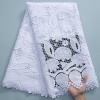 Guipure Lace Fabric Nigeria Cord Fabric With Sequins African White Sequence Lace Fabric 2024 5 Yards For Party Dress Sew 3036A Guipure Lace Fabric Nigeria Cord Fabric With Sequins African White Sequence Lace Fabric 2024 5 Yards For Party Dress Sew 3036A