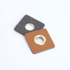 30 Sew on Clothing Patches PU Leather Badges Patch Labels Inner 8mm Metal Brass Eyelets Grommets Patch DIY Knit Sewing Applique