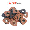 30 Sew on Clothing Patches PU Leather Badges Patch Labels Inner 8mm Metal Brass Eyelets Grommets Patch DIY Knit Sewing Applique