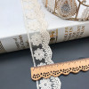 3Yards/Lot Embroidery White Beige Cotton Thread Tulle Lace Fabric Boutique Belt Baby Dress Skirt Accessories